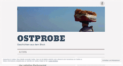 Desktop Screenshot of ostprobe.wordpress.com