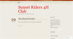 Desktop Screenshot of 4hsunsetriders.wordpress.com