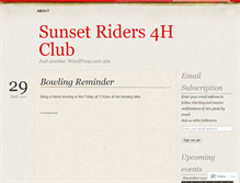 Tablet Screenshot of 4hsunsetriders.wordpress.com