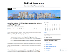 Tablet Screenshot of dakkakinsurance.wordpress.com