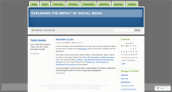 Desktop Screenshot of exploringsocialmedia.wordpress.com