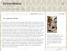 Tablet Screenshot of kristenmakes.wordpress.com