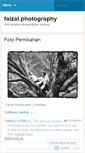 Mobile Screenshot of faizalphotography.wordpress.com