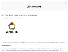 Tablet Screenshot of crushingday.wordpress.com