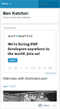 Mobile Screenshot of benkatchor.wordpress.com