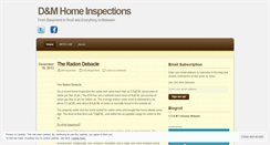 Desktop Screenshot of dminspection.wordpress.com