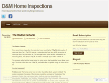 Tablet Screenshot of dminspection.wordpress.com