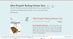 Desktop Screenshot of obatpenyakitradangkelenjarsusu.wordpress.com