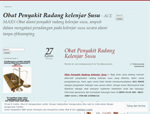 Tablet Screenshot of obatpenyakitradangkelenjarsusu.wordpress.com