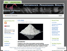 Tablet Screenshot of hybridfitness.wordpress.com