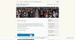 Desktop Screenshot of justthedistance.wordpress.com