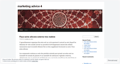 Desktop Screenshot of marketingadvice4.wordpress.com