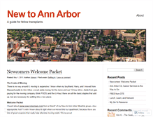 Tablet Screenshot of newtoannarbor.wordpress.com