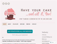 Tablet Screenshot of cupcakecoordination.wordpress.com