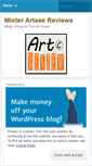 Mobile Screenshot of misterartseereview.wordpress.com