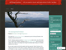 Tablet Screenshot of allthingscarolina.wordpress.com