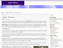 Tablet Screenshot of kathymclifford.wordpress.com