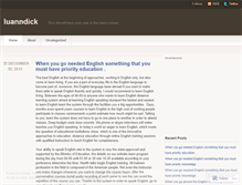 Tablet Screenshot of luanndick.wordpress.com