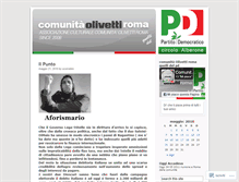 Tablet Screenshot of comunitaolivettiroma.wordpress.com