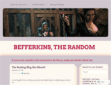 Tablet Screenshot of befferkins.wordpress.com