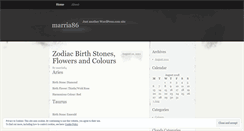 Desktop Screenshot of marria86.wordpress.com