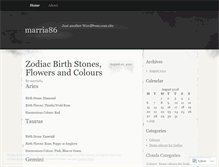 Tablet Screenshot of marria86.wordpress.com