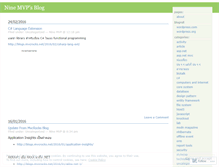 Tablet Screenshot of nine69.wordpress.com