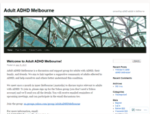 Tablet Screenshot of adultadhdmelbourne.wordpress.com