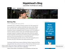 Tablet Screenshot of nipplehead.wordpress.com