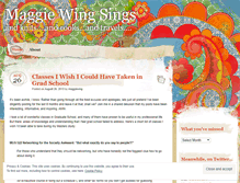 Tablet Screenshot of maggiewingsings.wordpress.com