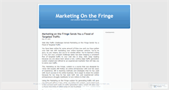 Desktop Screenshot of marketingonthefringe.wordpress.com