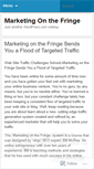 Mobile Screenshot of marketingonthefringe.wordpress.com