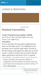 Mobile Screenshot of julianssermons.wordpress.com