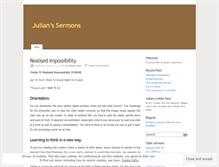 Tablet Screenshot of julianssermons.wordpress.com