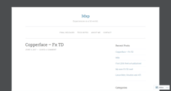 Desktop Screenshot of 3dxp.wordpress.com