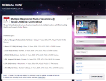 Tablet Screenshot of medicalhunt.wordpress.com
