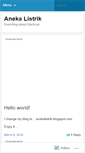 Mobile Screenshot of anekalistrik.wordpress.com