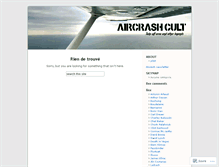 Tablet Screenshot of aircrashcult.wordpress.com