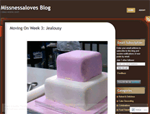 Tablet Screenshot of missnessaloves.wordpress.com