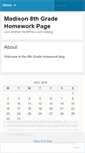 Mobile Screenshot of madison8thgrade.wordpress.com