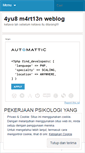 Mobile Screenshot of 4yu8.wordpress.com