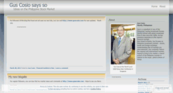 Desktop Screenshot of guscosio.wordpress.com