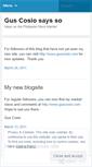 Mobile Screenshot of guscosio.wordpress.com