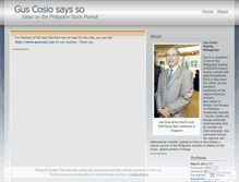 Tablet Screenshot of guscosio.wordpress.com