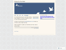 Tablet Screenshot of piningforthewest.wordpress.com