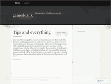 Tablet Screenshot of gamedoank.wordpress.com
