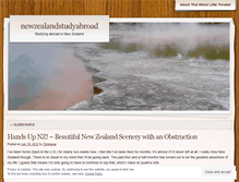 Tablet Screenshot of newzealandstudyabroad.wordpress.com