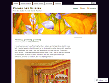 Tablet Screenshot of colorsartgallery.wordpress.com