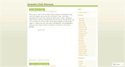 Desktop Screenshot of amandainchile.wordpress.com