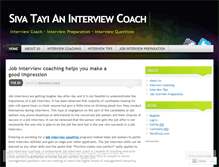 Tablet Screenshot of interviewcoach2.wordpress.com